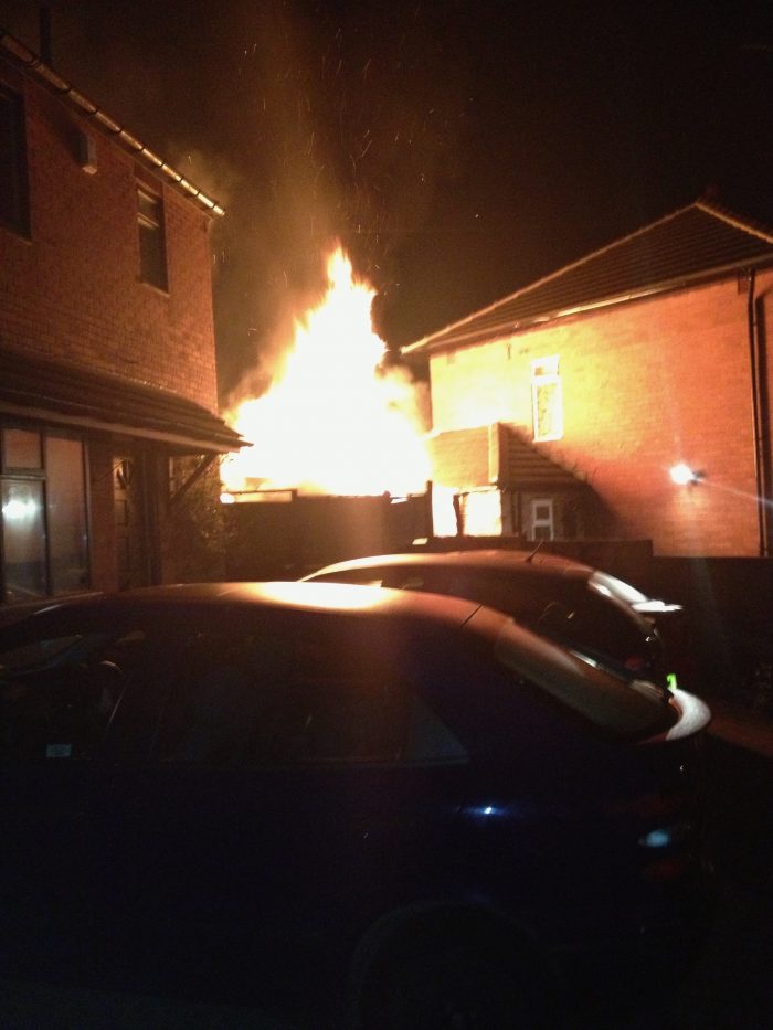 shed fire